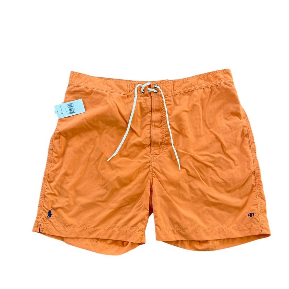 Polo Ralph Lauren Men's XL Orange PERSONALIZED Swim Trunks NEW WITH TAGS NWT